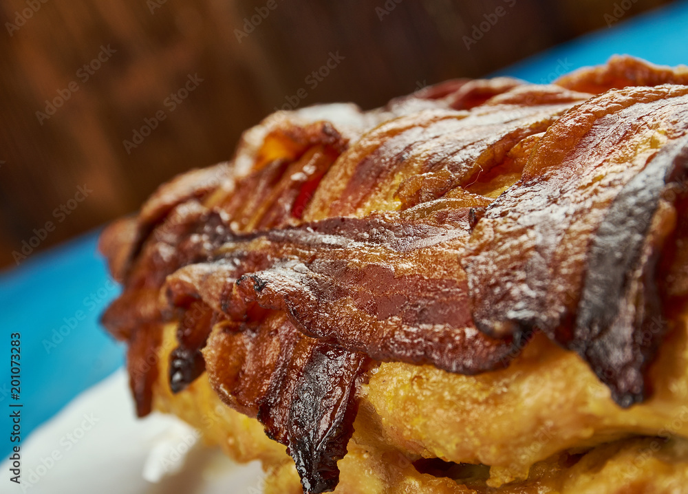 Canvas Prints Italian Bacon Wrapped Meatloaf Sliders