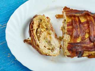 Italian Bacon Wrapped Meatloaf Sliders