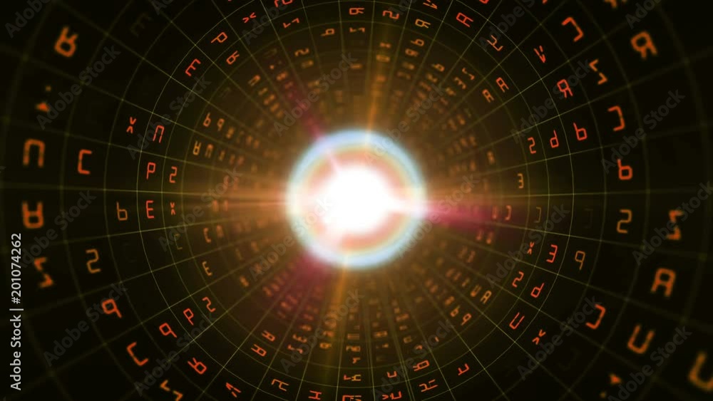Poster a cutting edge 3d rendering of sparkling blue spheres with pink rays moving back and forth in a cybe