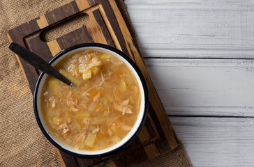 Russian cabbage soup