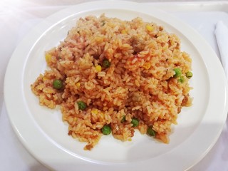 Plate of fried rice