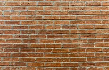 Red brown old brick wall ,vintage felling picture , brick background,texture