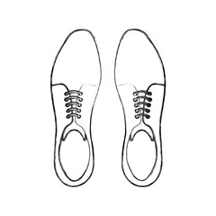 elegant shoes masculine icon vector illustration design