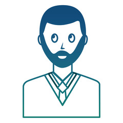 male avatar character man image vector illustration degraded color