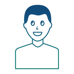 male avatar character man image vector illustration degraded color