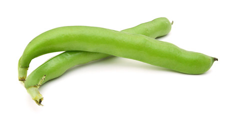 A group of fava on white isolated background
