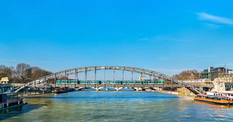 Viaduc d'Austerlitz, a metro bridge across the Seine in Paris