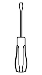 screwdriver tool isolated icon vector illustration design