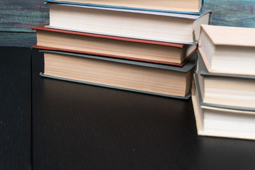 Many books in a bookstore or library