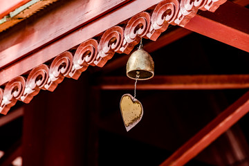 Buddhist bell in the wind