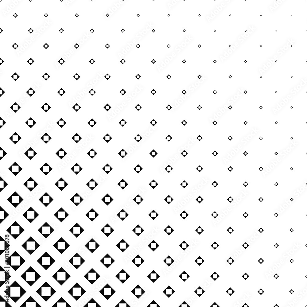Poster abstract monochrome square pattern design - vector illustration