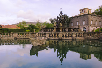 Fototapeta na wymiar Renaissance fountain in Italy
