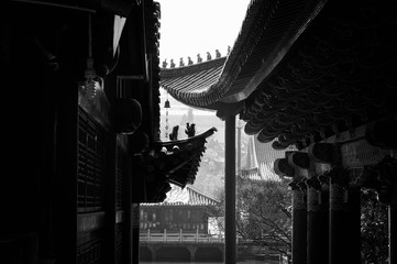 Yuantong Temple roof details (Kunming, Yunnan, China)