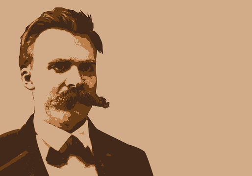 Nietzsche - portrait - personnage célèbre - philosophe - politique - homme politique