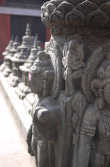 Katmandu temple statue