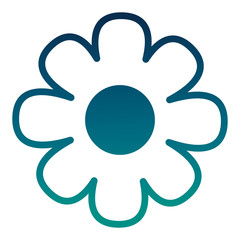 cute flower isolated icon vector illustration design