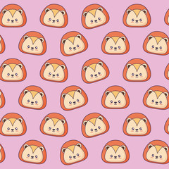 Obraz premium cute lions background, colorful design. vector illustration