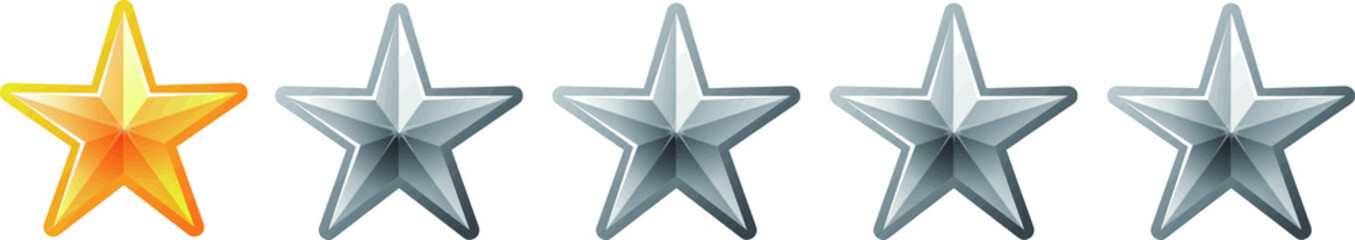 1 Luxury star rating bar