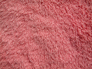 soft pink texture of bath towel