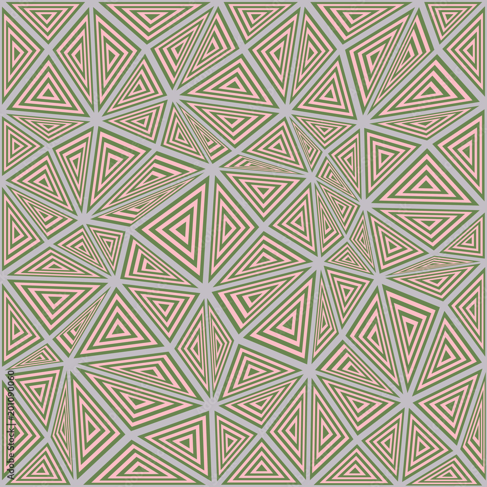 Poster abstract striped triangle puzzle pattern background design