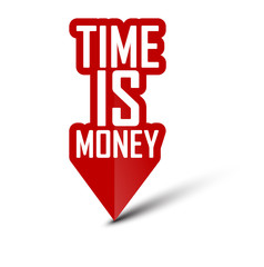 Fototapeta premium banner time is money