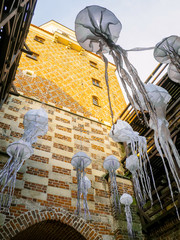 Brama Krakowska, flying paper jellyfish