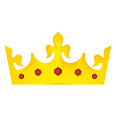 king crown luxxury icon vector illustration design