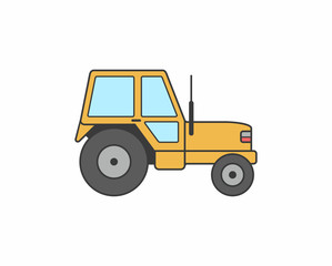 Tractor icon vector