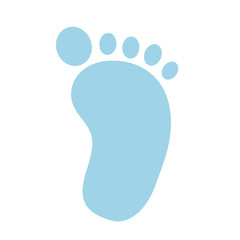 baby footprint isolated icon vector illustration design
