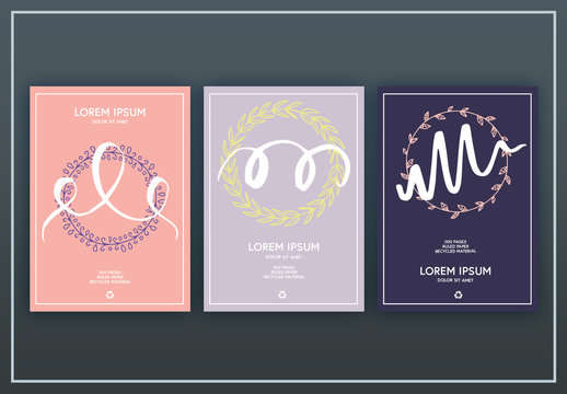 3 Notebook Cover Layouts