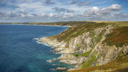 Fototapeta premium Rocky coastline in Cornwall
