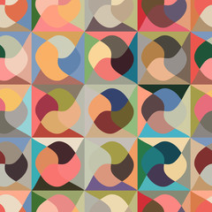 seamless vector background with abstract shapes