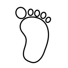 baby footprint isolated icon vector illustration design