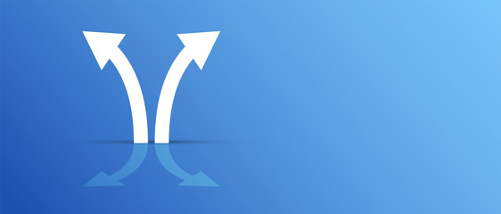 freccia, frecce, bivio, scelta, biforcazione, 