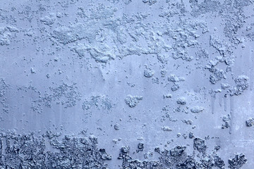 Old metal gray painted background with streaks of rust for creativity, textures and backgrounds.