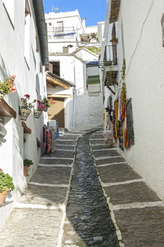 Calle t&iacute;pica de la Alpujarra