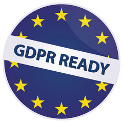 Vector GDPR ready badge template
