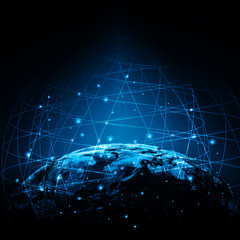 Earth from Space. Best Internet Concept of global business from concepts series. Elements of this image furnished by NASA. 3D illustration