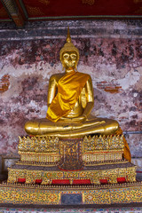 Buddha Gallery in Wat Suthat temple, Bangkok, Thailand
