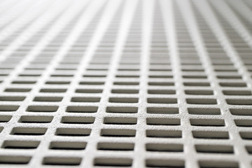 rectangular cells perspective metal mesh background