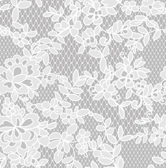 seamless lace floral ornament, vector illustration