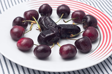dates and cherries