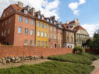 Historical street of the old city in Warsaw