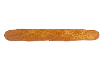 french baguette on white background