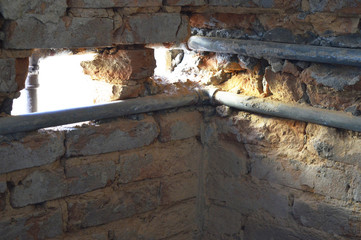 old plumbing, rustic plumbing, rust, rusty plumbing