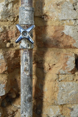 old plumbing, rustic plumbing, rust, rusty plumbing