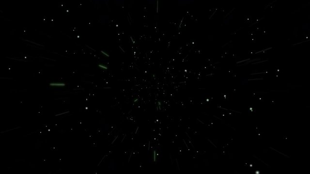 Abstract Background Black and Green Star Space travelling and speed of light