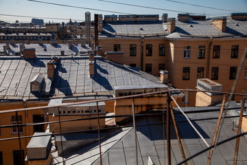 Naklejka premium view of the city