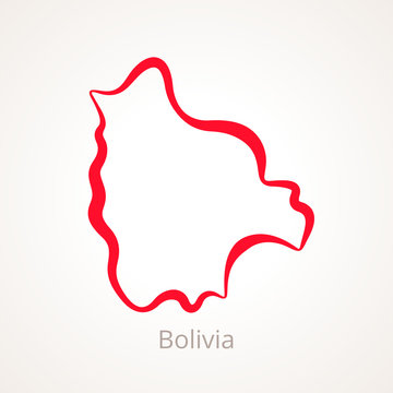 Bolivia - Outline Map