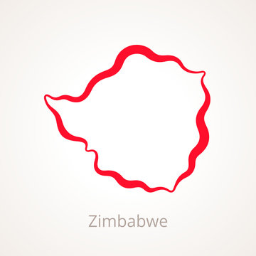 Zimbabwe - Outline Map
